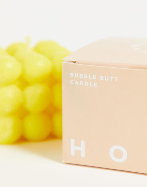 HOLM Yellow 'Bubble Butt' Candle, 3 of 4