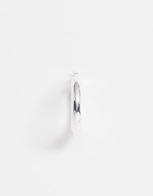 Hoop-øreringe i sterlingsølv ASOS DESIGN 25mm, 2 af 4