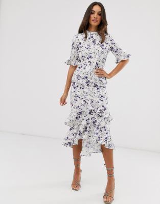 floral midaxi dress