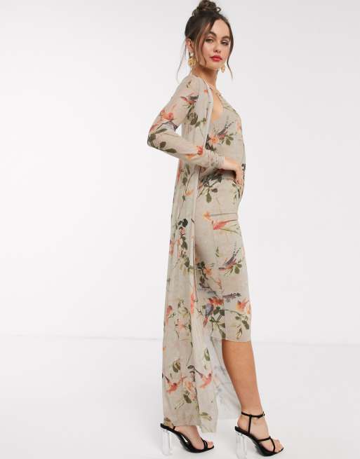 Hope Ivy 90s slip dress and duster jacket set ASOS