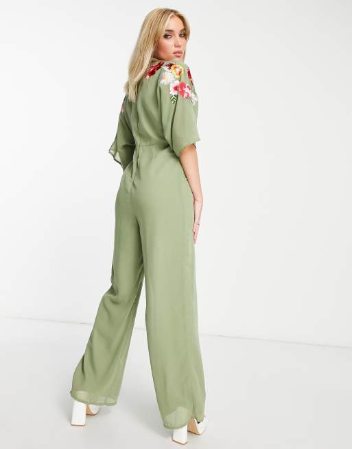 Olivgruner jumpsuit shop