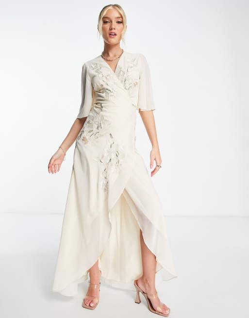 Hope & Ivy Bridal – Leila – Suknia w kolorze kości słoniowej 