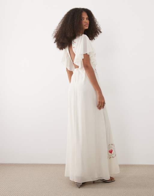 white christmas dresses White Lace Backless Mini Dress & Reviews - White - Dresses main image 1
