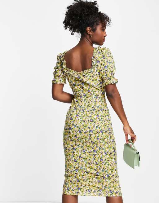 Hope & Ivy made with Liberty fabric floral dress in yellow, 2 of 4