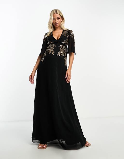 Maternity embellished 2025 maxi dress