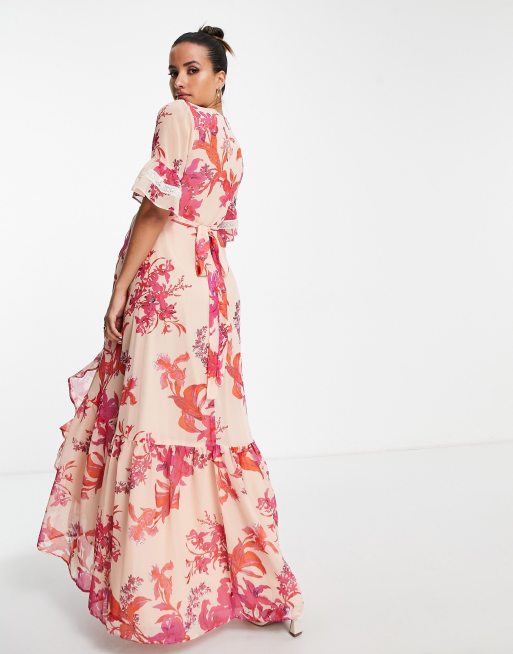 Fuchsia 2024 floral dress