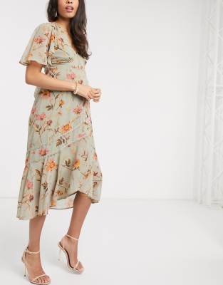 plunge tea dress