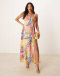 [Hope & Ivy Maternity] Hope & Ivy Maternity square neck maxi dress in multi sea life print 8 Multi