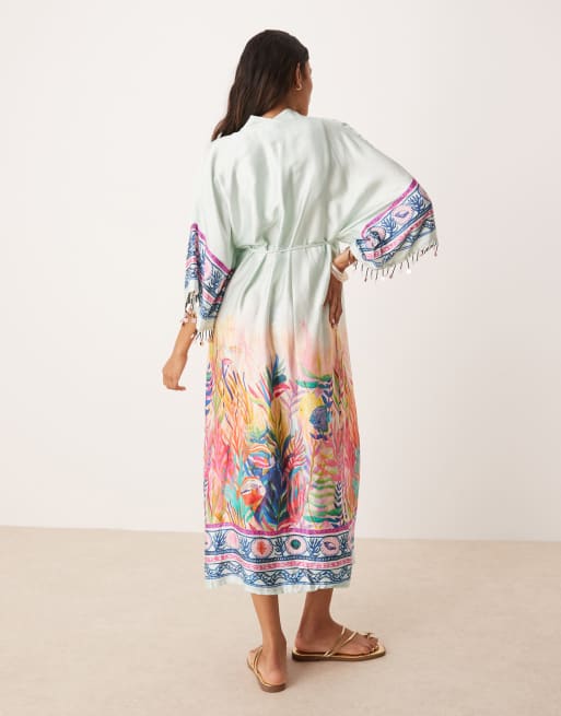 knee length dresses for ladies Navy Floral Maternity/Nursing Wrap Midi Dress – PinkBlush main image 0