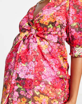 Vanessa - Vestito avvolgente rosa - Hope&Ivy Maternity  donna Rosa - immagine2