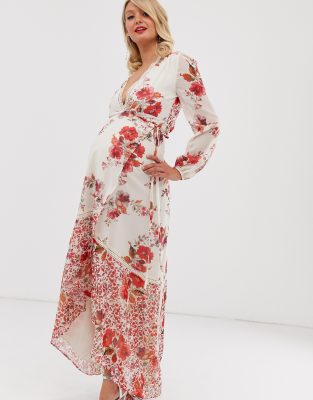 hope and ivy red maxi dress