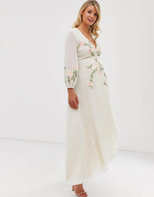 maternity maxi skirt embroidery