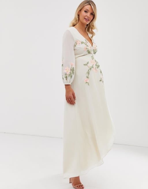 Hope and ivy hot sale wrap maxi dress