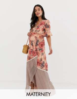 hope and ivy floral maxi dress