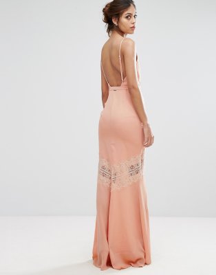 hope and ivy maxi with lace up back