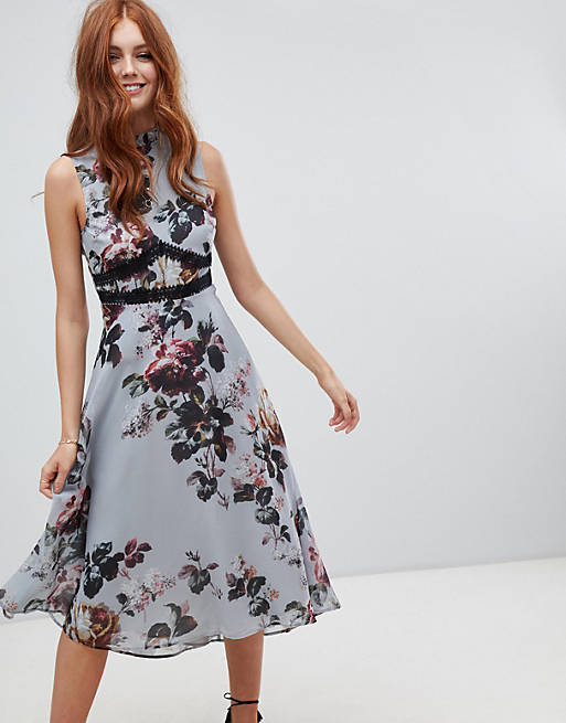 Hope & Ivy midi dress in floral print | ASOS
