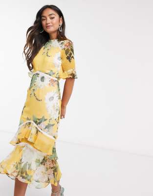 hope and ivy yellow dress