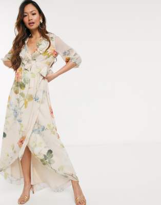 plunge tea dress