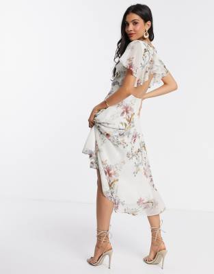 ted baker elsiie midi dress with metallic stars