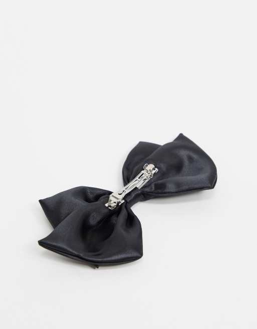 Horquilla con lazo de satén en negro de ASOS DESIGN, 3 de 4