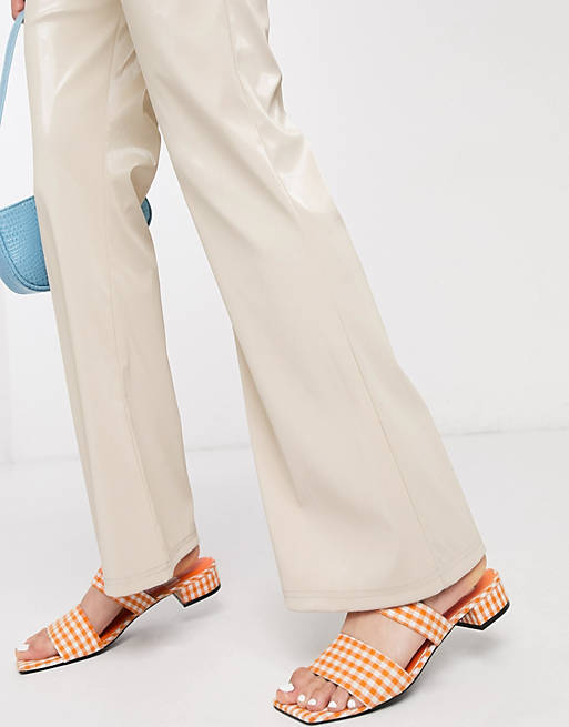 Trousers & Leggings Hosbjerg straight leg trousers in iridescent slinky fabric 