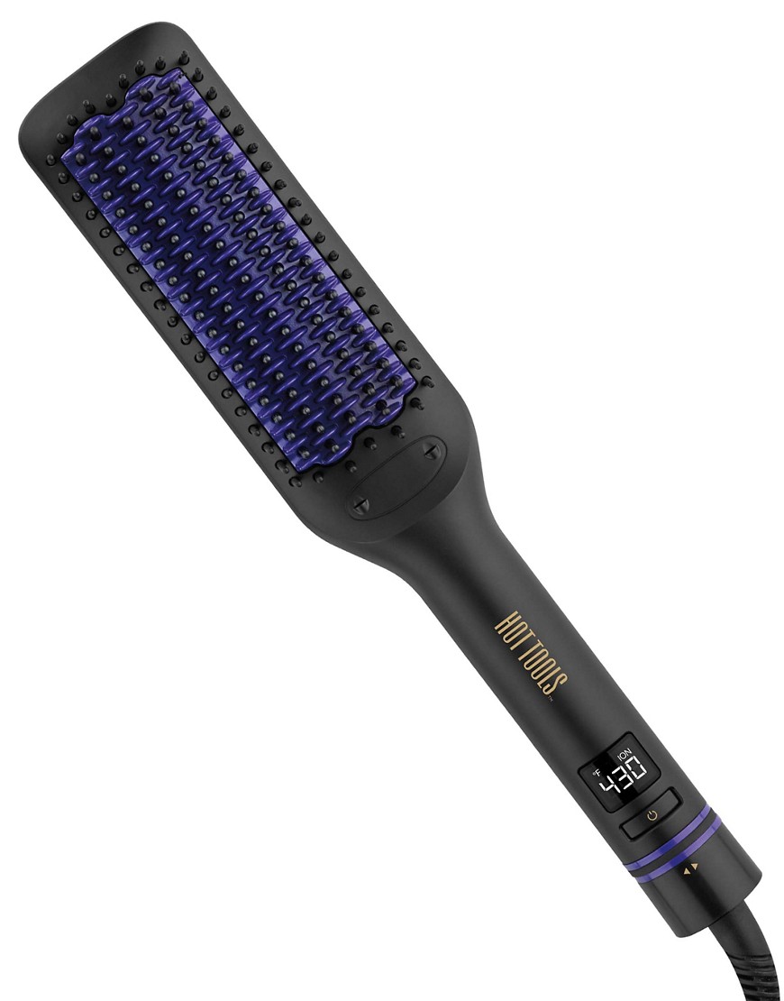 Pro Signature 4-1/2 Inch Extra Long Heated Straightening Brush-No color