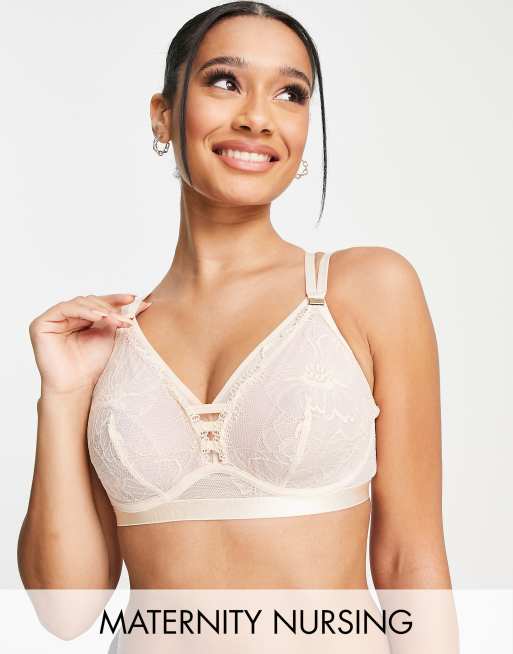  Womens Lace Nursing Bra Wirefree Padded