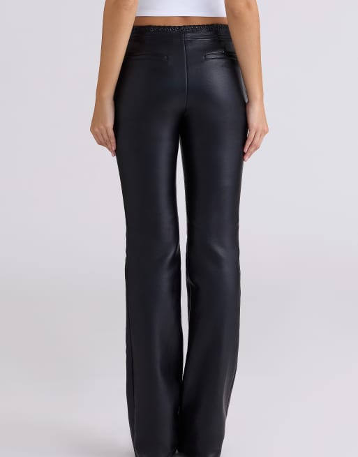 House of CB Adara Hose in Lederoptik in Schwarz, 4 von 4