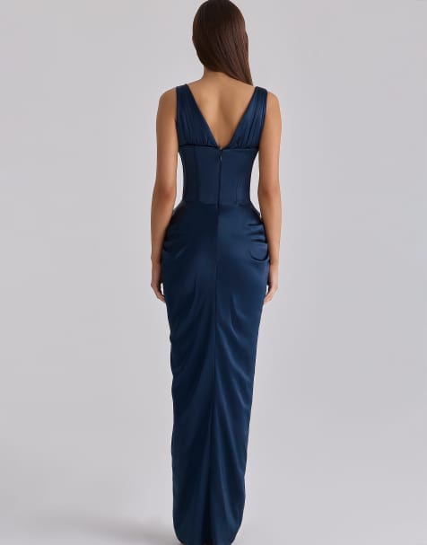 Page 2 - Blue Satin Dresses & Gowns | Royal Blue & Light Blue Styles | ASOS