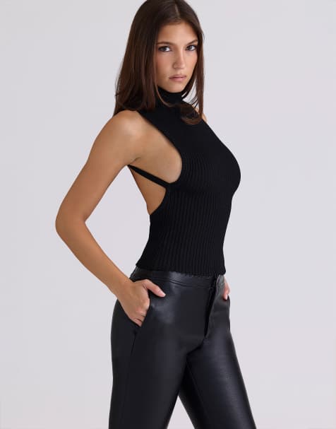 House of CB Dina backless top in black - BLACK - view 1