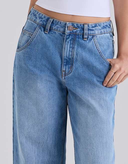 House of CB jean baggy taille basse délavé clair, 3 de 4