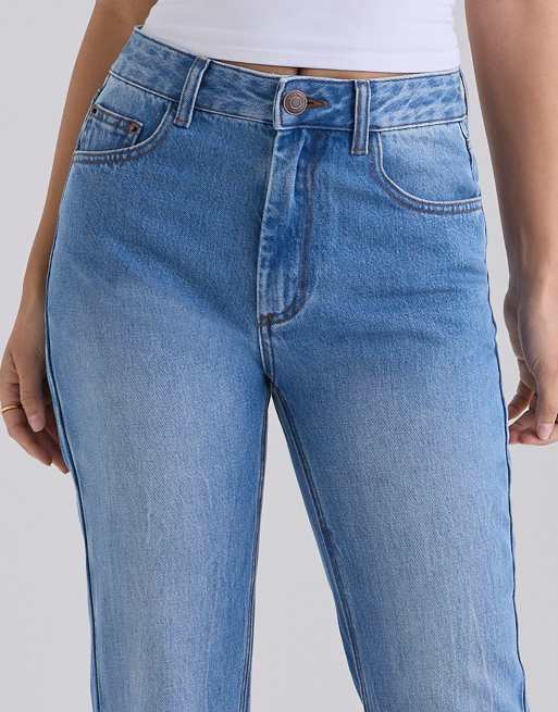House of CB jean bootcut slim taille mi-haute délavé clair, 3 de 4