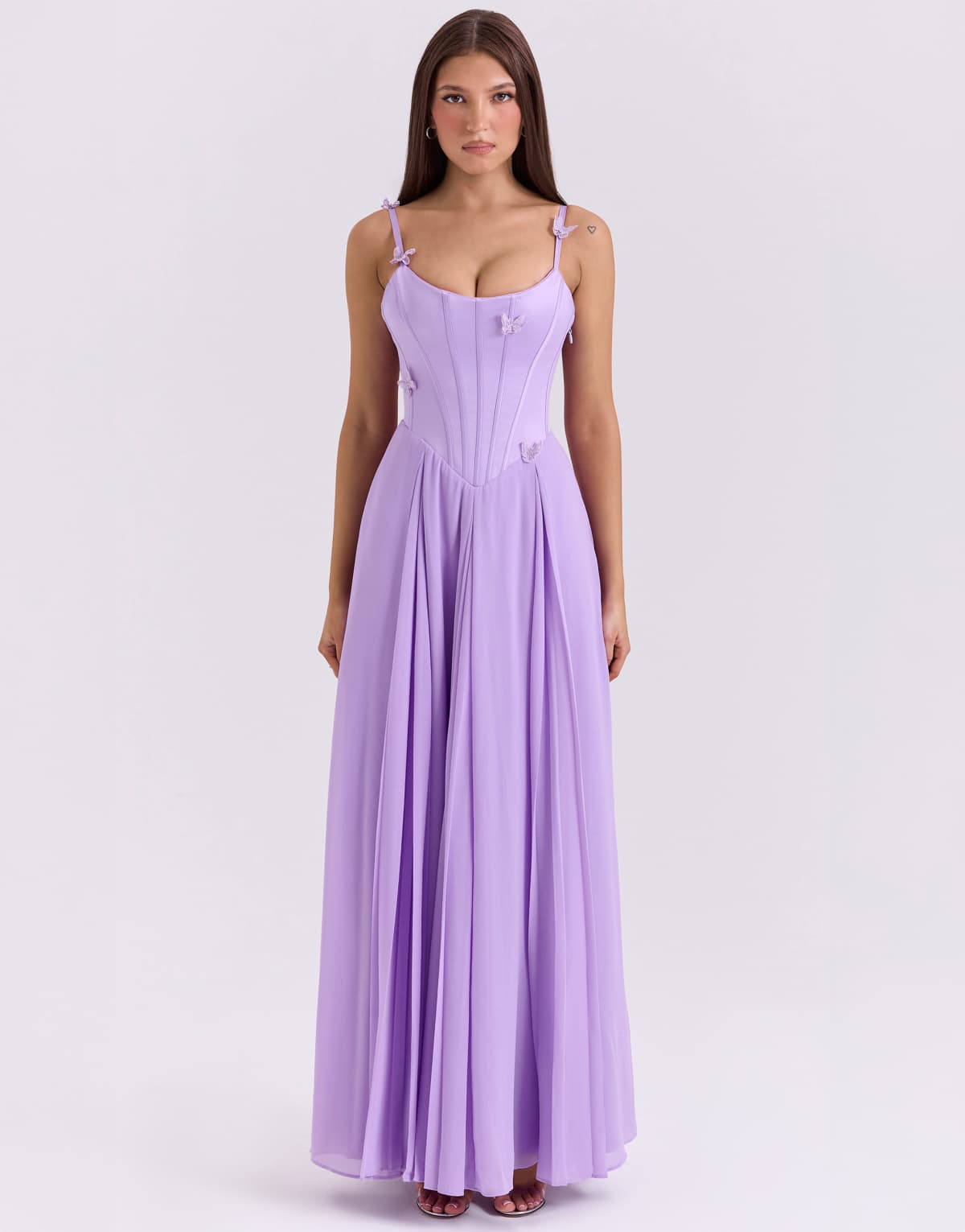 House of CB Pascha corset maxi dress in orchid