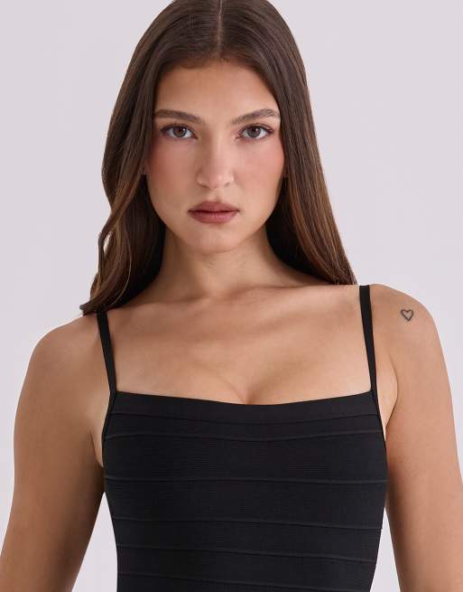 house of cb black bandage dress Sicri Smoothing Long Sleeve Dress main image 0