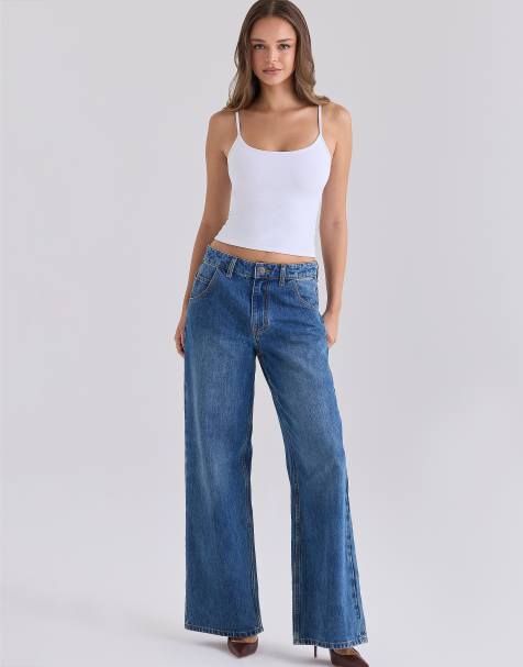 House of CB - The boyfriend - Jeans ampi a vita bassa lavaggio medio - view 1
