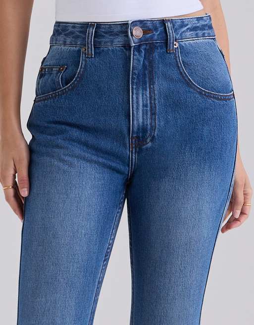 House of CB - The Flared jeans met hoge taille en medium wassing, 3 van 4