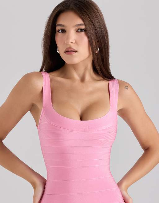 House of CB the OG mini bandage dress in pink icing | ASOS