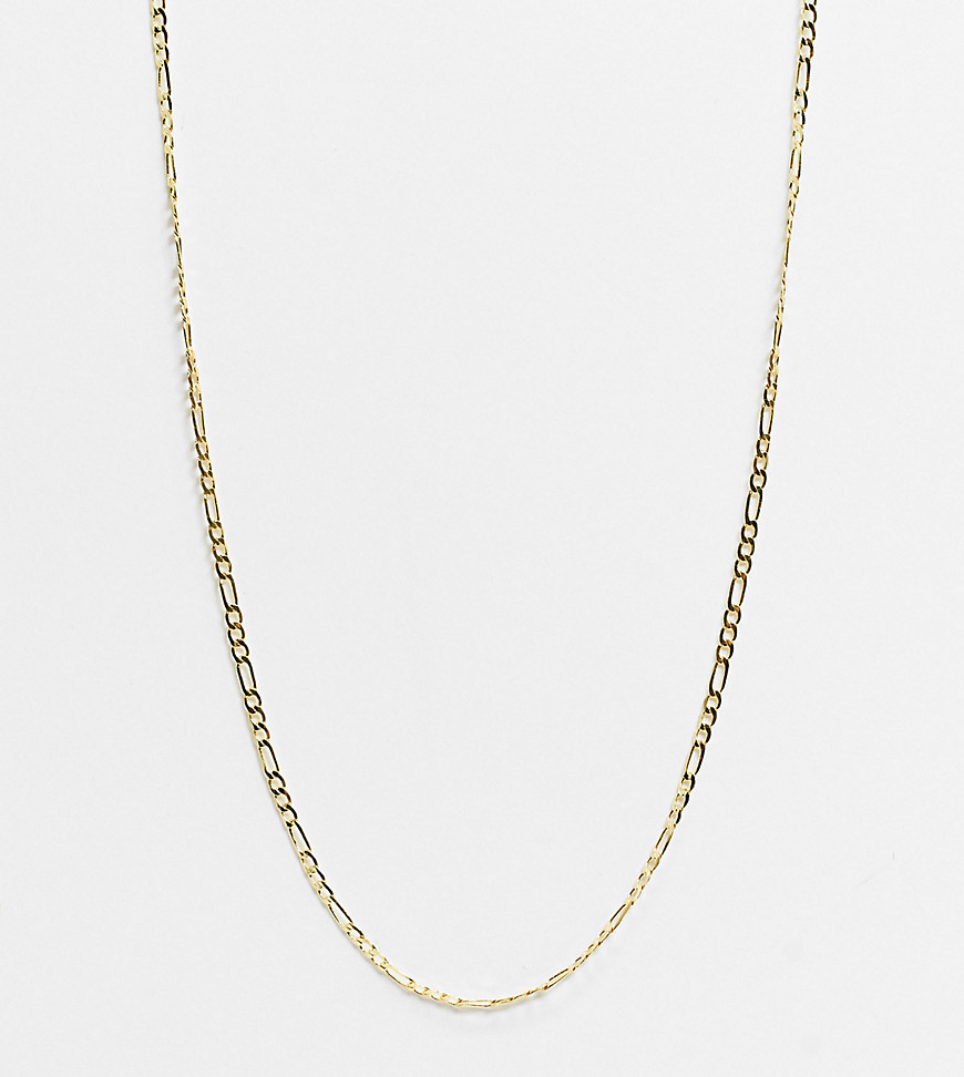House Of Freedom Figaro Chain Necklace In Gold Plate