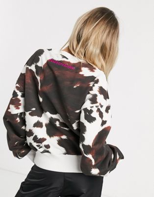 cow print hoodie