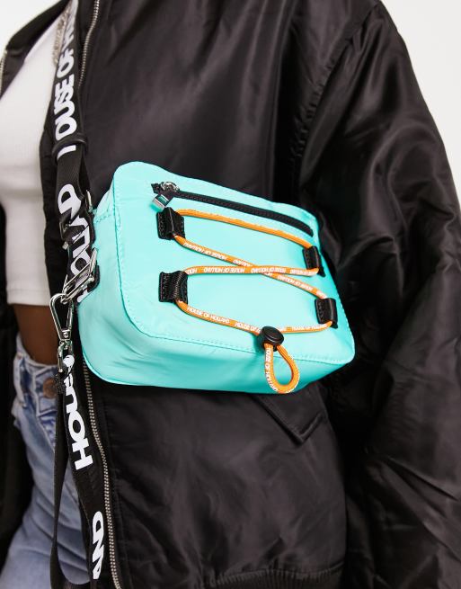 House of Holland - Camera bag verde menta con cordino