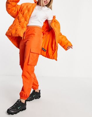 House Of Holland cargo pocket joggers in orange