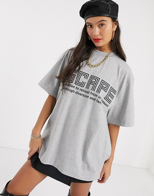 House of Holland escape oversized t-shirt