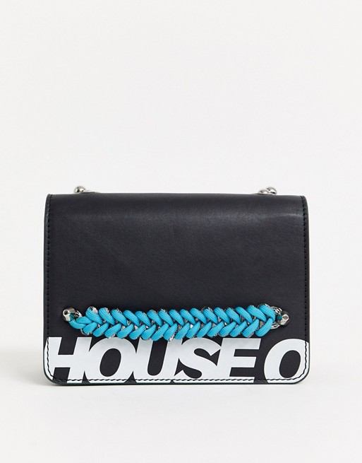House Of Holland leather cross body bag