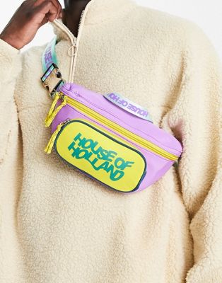 House of Holland logo bumbag in yellow