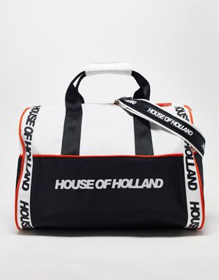 House of Holland logo holdall in black - ASOS Price Checker