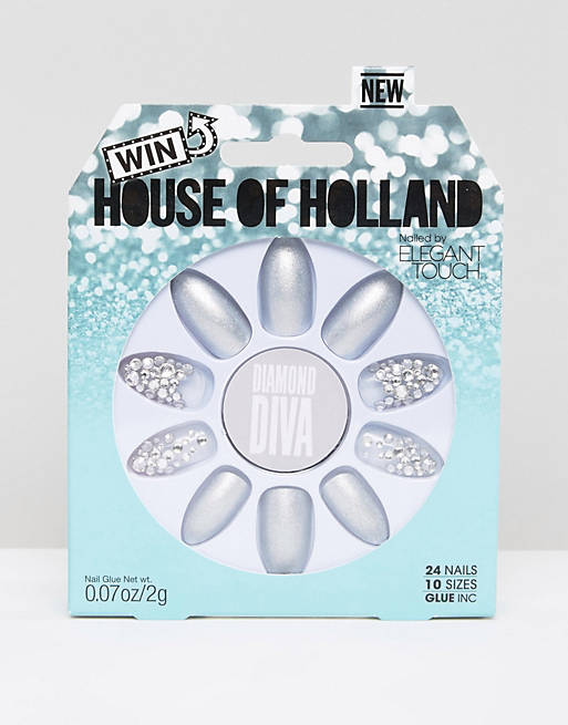 House of Holland Luxe by Elegant Touch Diamond Diva Nails