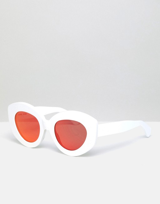 House Of Holland oversized mirrored  cat eye sunglasses