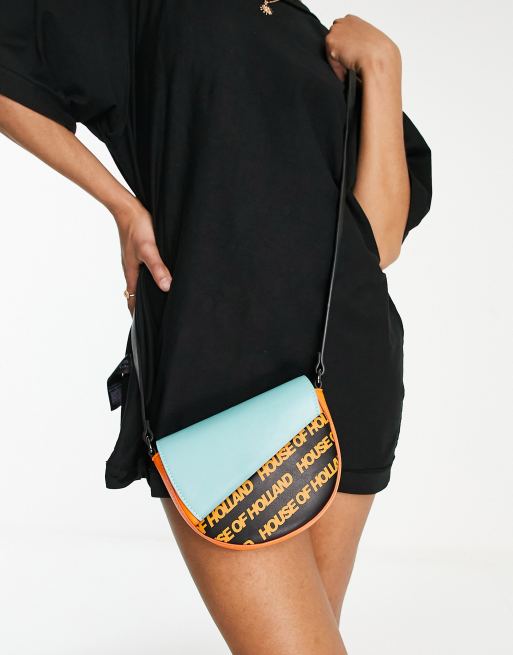 House of Holland saddle crossbody bag in black ASOS