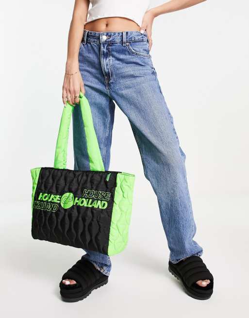 House of Holland - Tote met logo in zwart