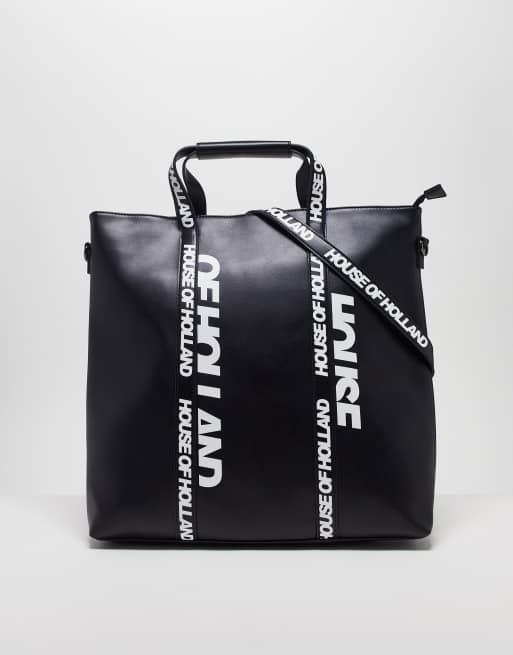 House of Holland - Tote met logo in zwart
